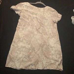 Cotton snake skin shift